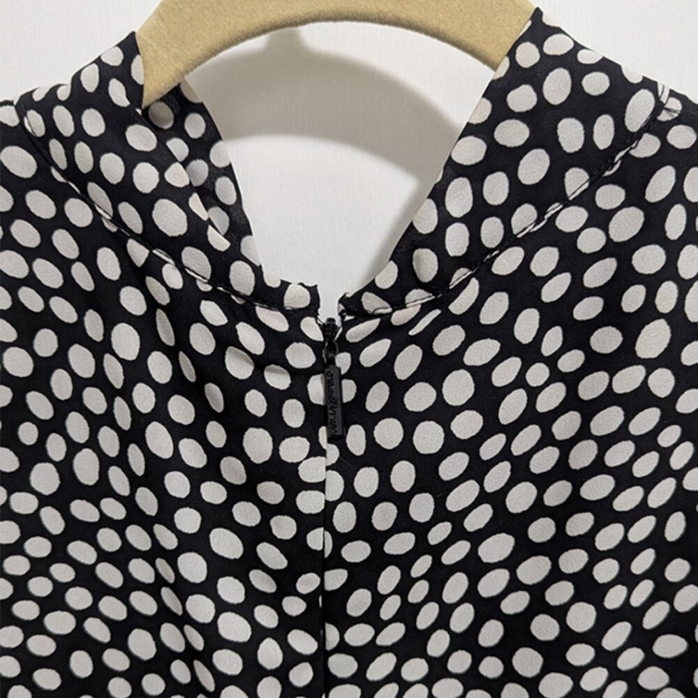 Karl Lagerfeld Polkadot Knee Length Dress Size 8 - Picture 8 of 11